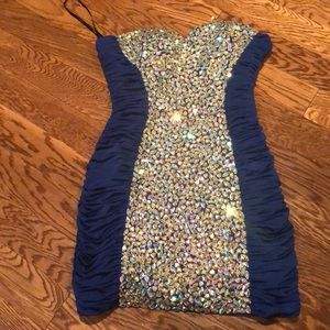 Colors strapless cocktail